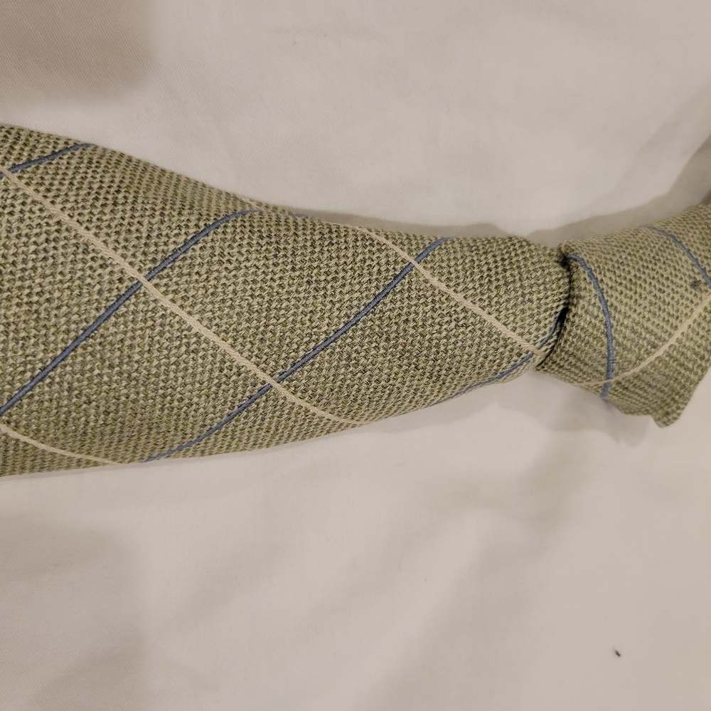 AL bazaar Italy men's Tie hand-stitched Italy green